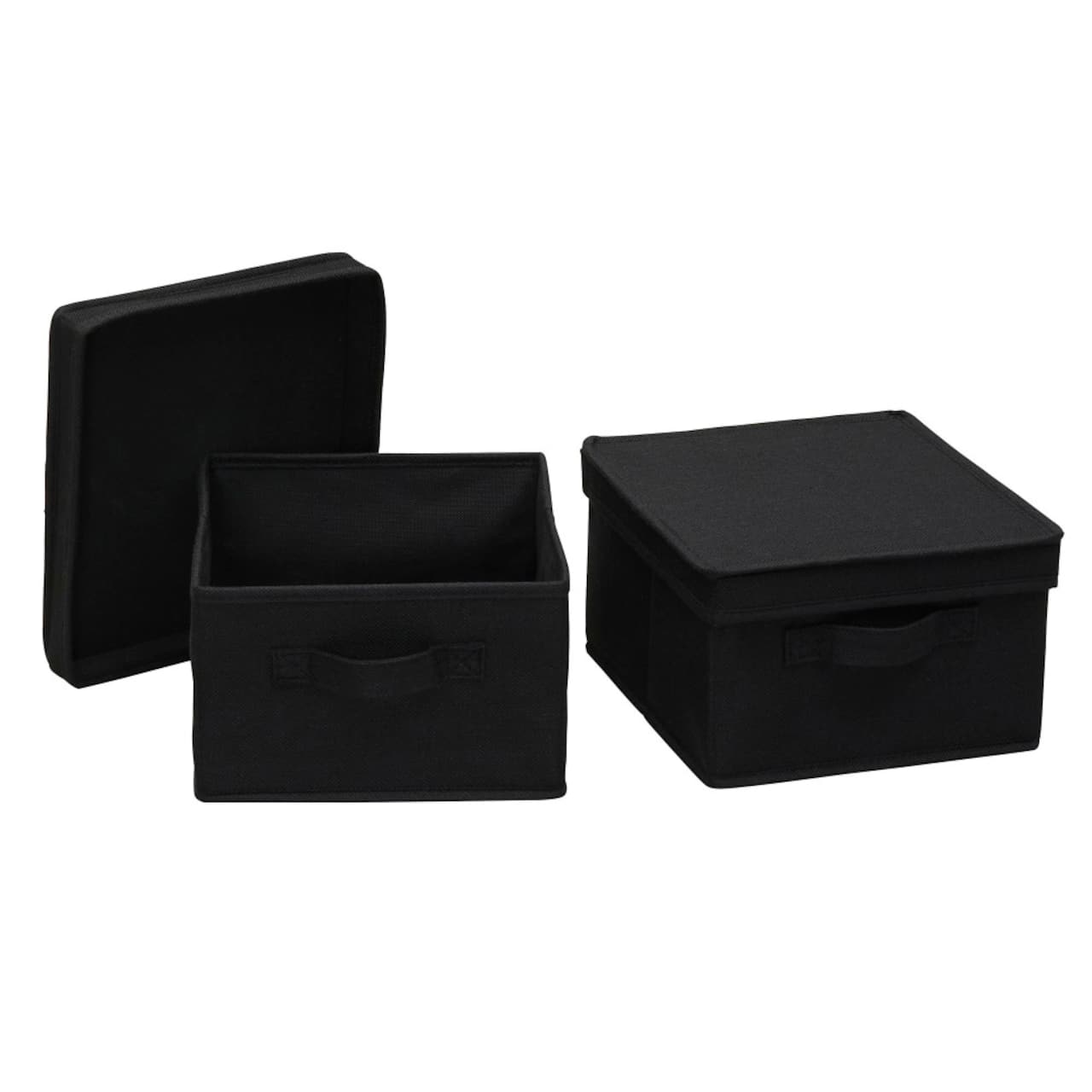 Household Essentials Fabric Storage Bin with Lid, 2ct.